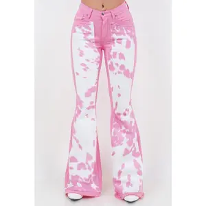 Rodeo Bell Bottom Jean in Pink
