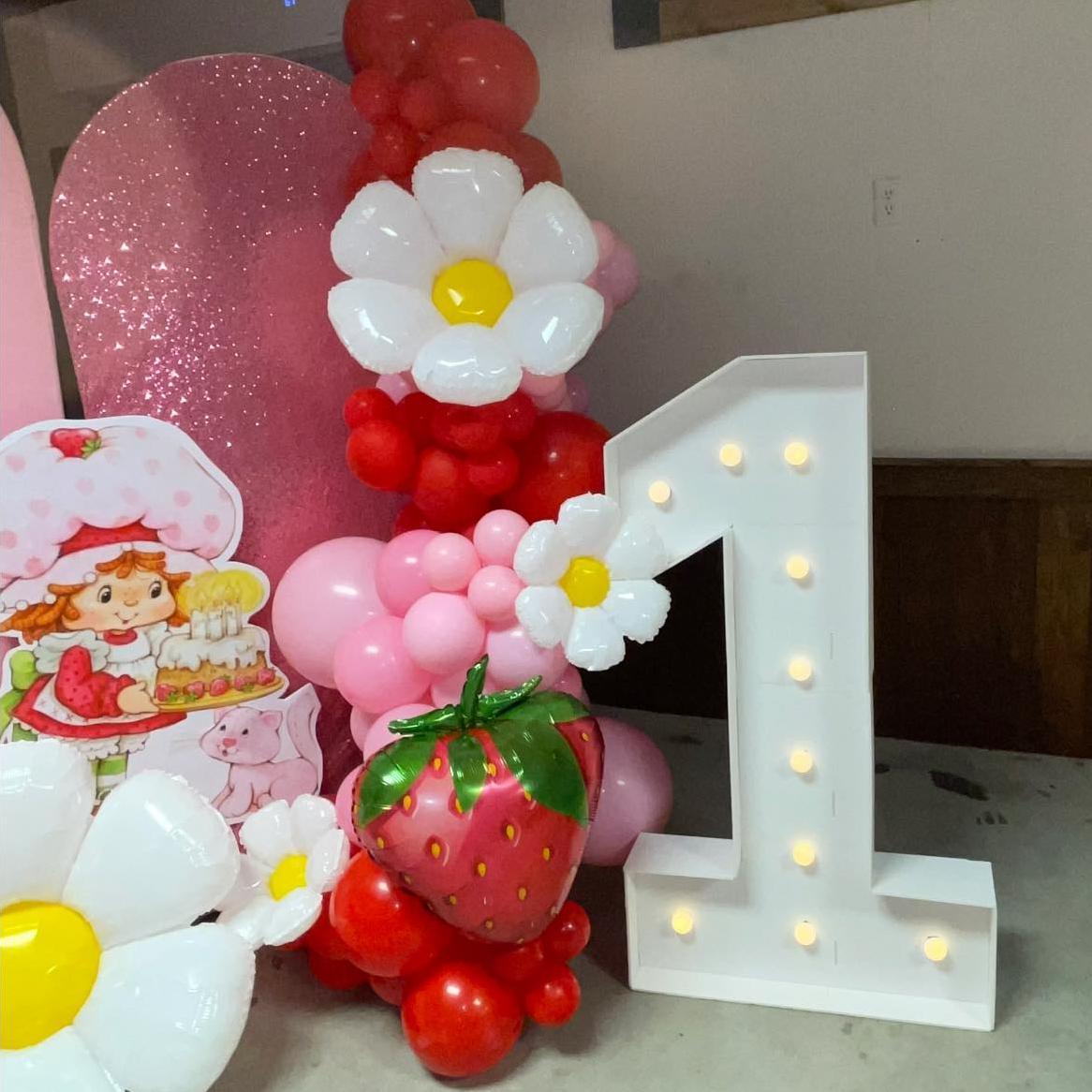 4FT Light Up Numbers 0-9, DIY Assembly, LED Warm Paper Foam Marquee Numbers for First Birthday Party Birthdays Graduation Party Wedding Baby Shower