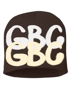 Guy Benson Collection "GBC" Knitted Beanie -Brown/White/Tan