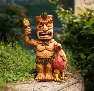 Christmas Solar Tiki Lights Garden Lawn Decorative Ground Lamp LED Night Lights Outdoor Garden Decor for Tiki Bar Eco-Friendly LED Technology