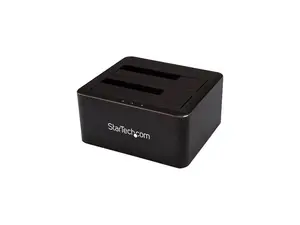 StarTech.com Dual Bay SATA HDD Docking Station for 2 x 2.5/3.5" SATA SSDs/HDDs - USB 3.0 - SATA Hard Drive Docking Station