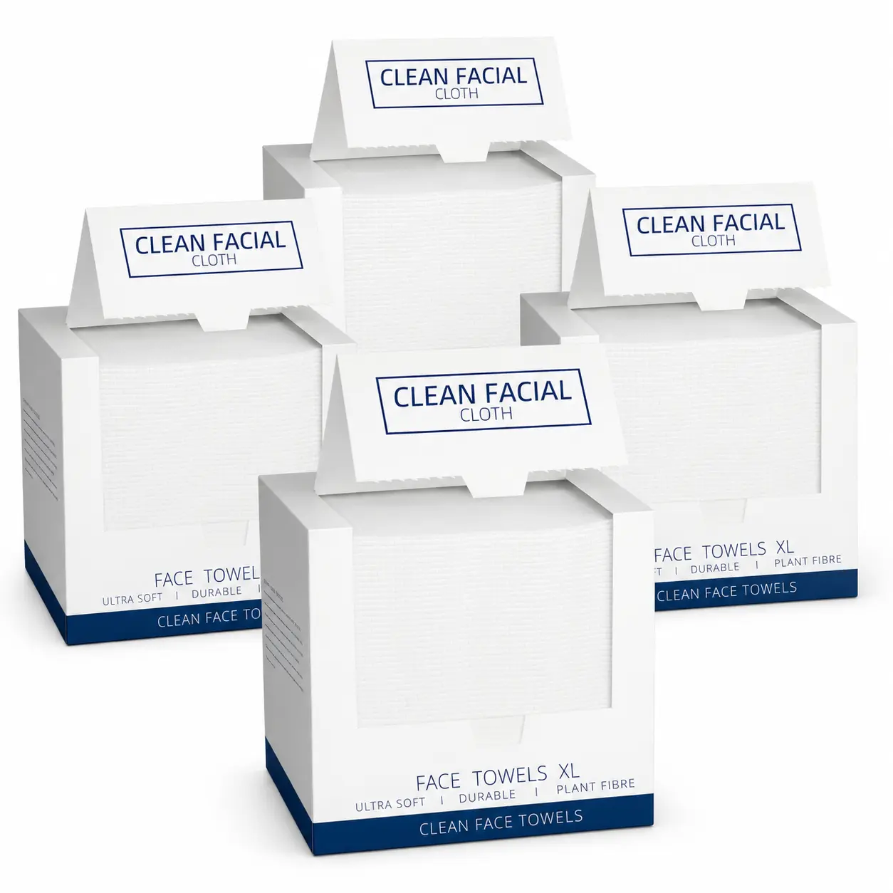 Disposable Facial Cleansing Towels Gentle For Skin Cleansing Makeup Remover Protect Sensitive Skin Sealed Eco Friendly Pack For Daily Skincare Users 50 Sheets Per Box