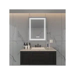 Maximum discount  Bright LED Bathroom Mirror Front Light 5 Mins Defog Full HD Reflected 3 Colors Dimmable Wall Mounted