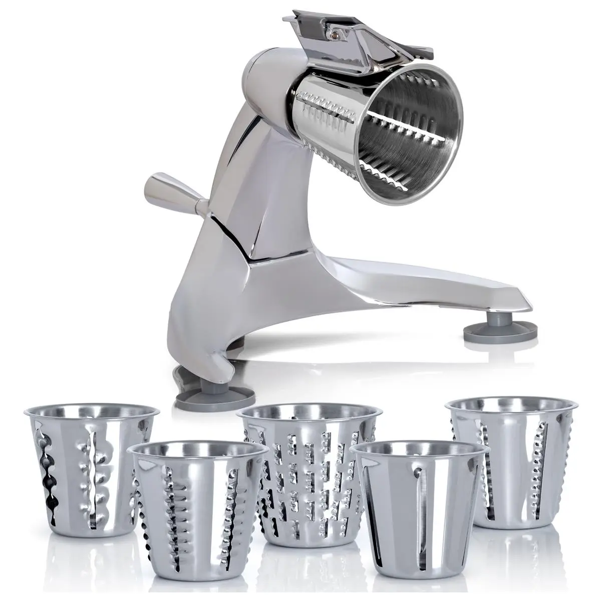 Maxam KTVC8 Royal Giant Heavy-Duty Kitchen Utensils Vegetable Chopper & Dynamic Food Processor with Stainless Steel Slicer Shredders