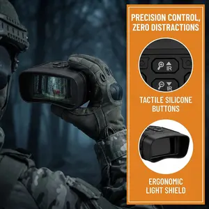 Night Vision Goggles with 7-Level Infrared – 6X Digital Zoom, 2000mAh Rechargeable Night Vision Binoculars for Hunting, Wildlife & Camping