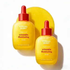 2pcs EQQUALBERRY Vitamin IlluminatingSerum - Brightening Vitamin C Serum withNiacinamide | Strengthens skin barrier IHydrates using Ceramide and HyaluronicAcid, 1.01oz /30ml summerwins