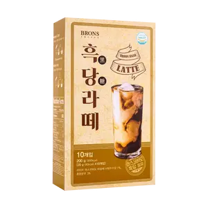 HAITAI Korean Brown Sugar Latte Mix - 10 Sachets (200g) - Rich & Sweet Instant Coffee Beverage