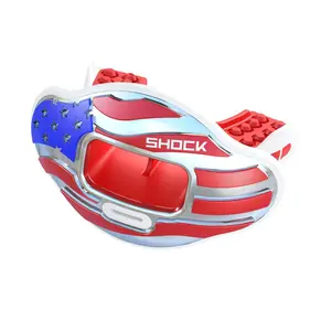 Shock Doctor Chrome 3D Stars & Stripes Max AirFlow Football Mouthguard