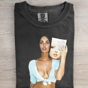 Megan Fox Retro Shirt, Vintage 2000s Glam Graphic Tee, Y2K Bombshell Aesthetic T-Shirt, Celebrity Style Streetwear Tee, Comfort Colors Unisex Tee, Gift for Men, Gift for Women, Crew Neck T-shirt, Trending T-shirt