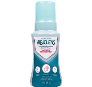 Hibiclens – Antimicrobial and Antiseptic Soap and Skin Cleanser – 8 oz with Foaming Pump – for Home and Hospital – 4% CHG