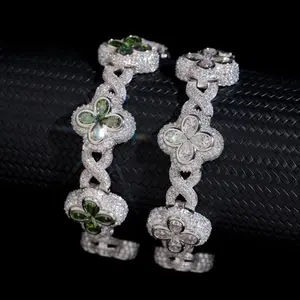 [ICE HUE]18K Gold Vacuum Plated S925 with 5A+ Sri Lanka Moissanite 18mm Men's Hip Hop Cuban Bracelet - Luxury Jewelry for Women & Men, Inspired by Miami, Italy, Mexico, Micro Style, Suitable for Daily Wear, Casual Fashion, Classic and Sporty, Great Gift I