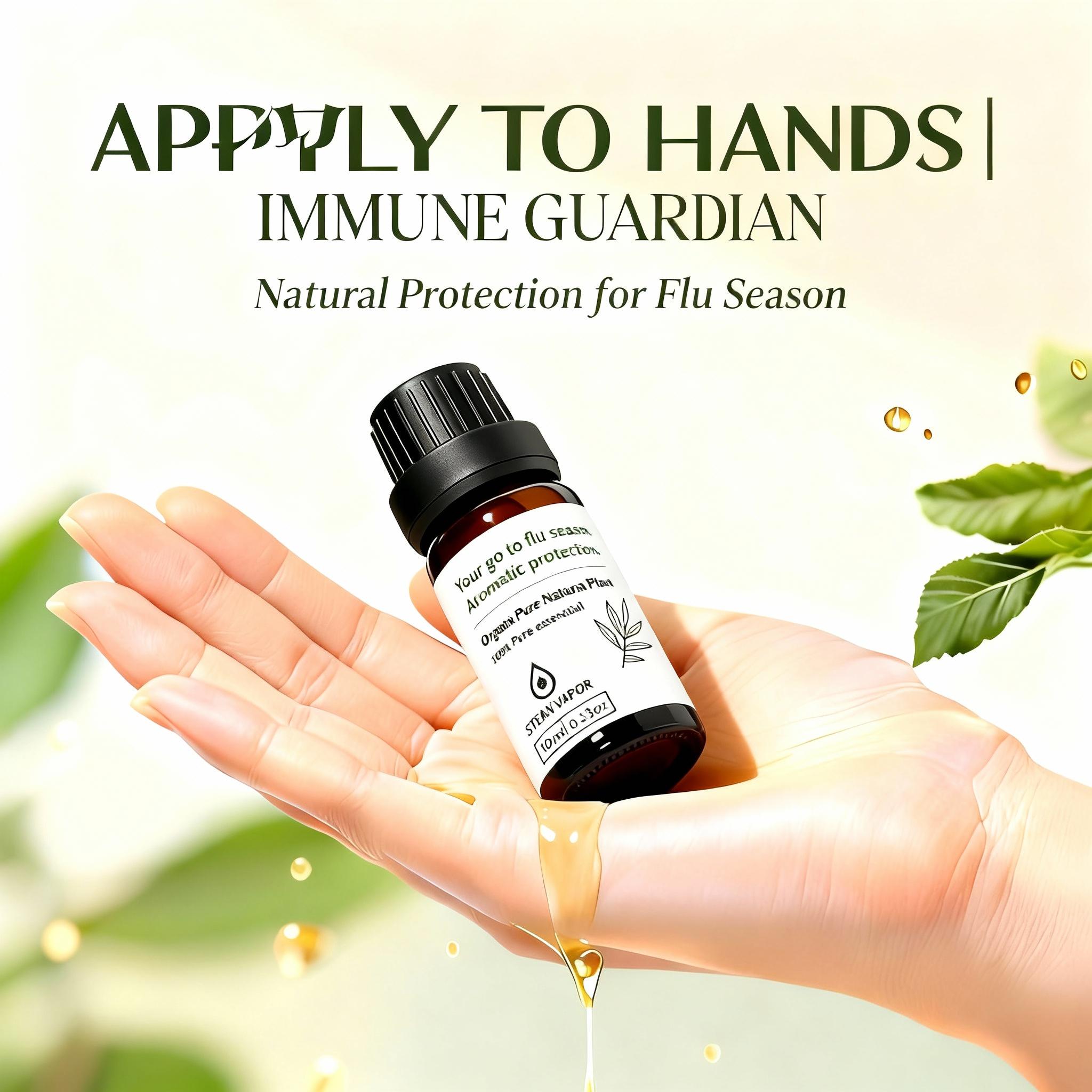 100% Pure Natural Essential Oil for Diffusers Humidifiers Stones Massage Inhalation Bathing & Foot Soaks with Immune Boosting Properties 10ml 6 Bottles