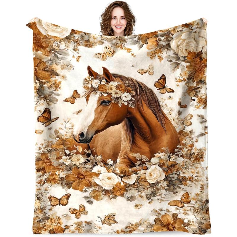 Horse Throw Blnaket Gifts for Women Girls Kids Adults, Super Soft Funny Vintage Brown Horses Blanket Gifts for Horse Lovers, Warm Cozy Plush Flannel Throw Blankets for Couch Bedding Horse Throw Blnaket Gifts for Women Girls Kids Adults, Super Soft Funny Vintage Brown Horses Blanket Gifts for Horse Lovers, Warm Cozy Plush Flannel Throw Blankets for Couch Bedding