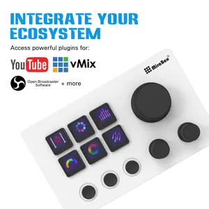 Mirabox N3 StreamDeck Global Version Stream Deck Screen Knob Desktop Integrated Console Live Editing Design mini Visual Keypad Compact