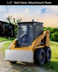 【GARVEE】1/2" Heavy Duty Universal Quick Skid Steer Plate Attachment Compatible with Bobcat Kubota and Other Skid Steer Loaders and Tractors High-Capacity Quick-Change Attachment System