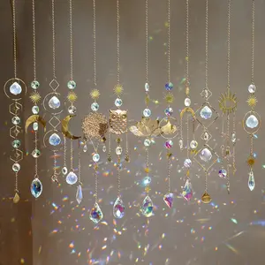 16-Piece Crystal Owl Sun Catchers, Multicolor Indoor Window Decorations, Perfect for Home Garden Ceiling Christmas Party Wedding