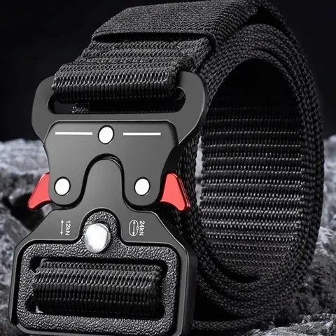Men's New Solid Color Outdoor Multi Functional Belt, Multi-function Alloy Buckle High Quality Marine Corps Army Belt Canvas Belt for Men, Fashion Accessories for Daily Wear, Ratchet Belts, Ratchet Nylon Belt