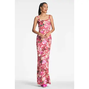 Sachin & Babi "Lana" Fitted Floral Gown