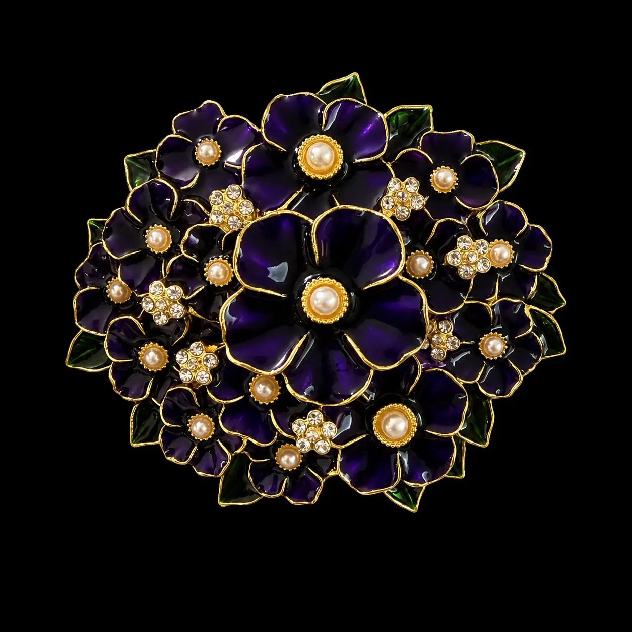 Violet Corsage Brooch