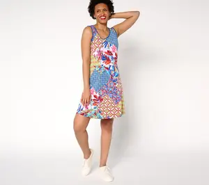 Susan Graver Courtside Social Regular Liquid Knit Skort Dress