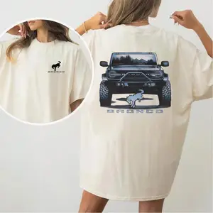 Bronco Off-Road Powerful Truck 2 Side T-Shirt Sweatshirt Hoodie Adventure Lover Apparel Retro casual Full color Off-Road Enthusiast Gift streetwear