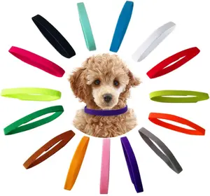 15 Pcs Puppy Id Collars 15 Colors Puppy Whelping Collars Double-Sided Soft Adjustable Dog ID Bands Identification Collar for for Puppies Small Cat Kitten Newborn Pet (Reusable) No Brand