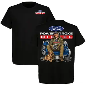 2026 Trump with Ford Powerstroke Diesel Graphic T-shirt, Diesel Power Shirt, Perfect For Diesel Truck Enthusiast