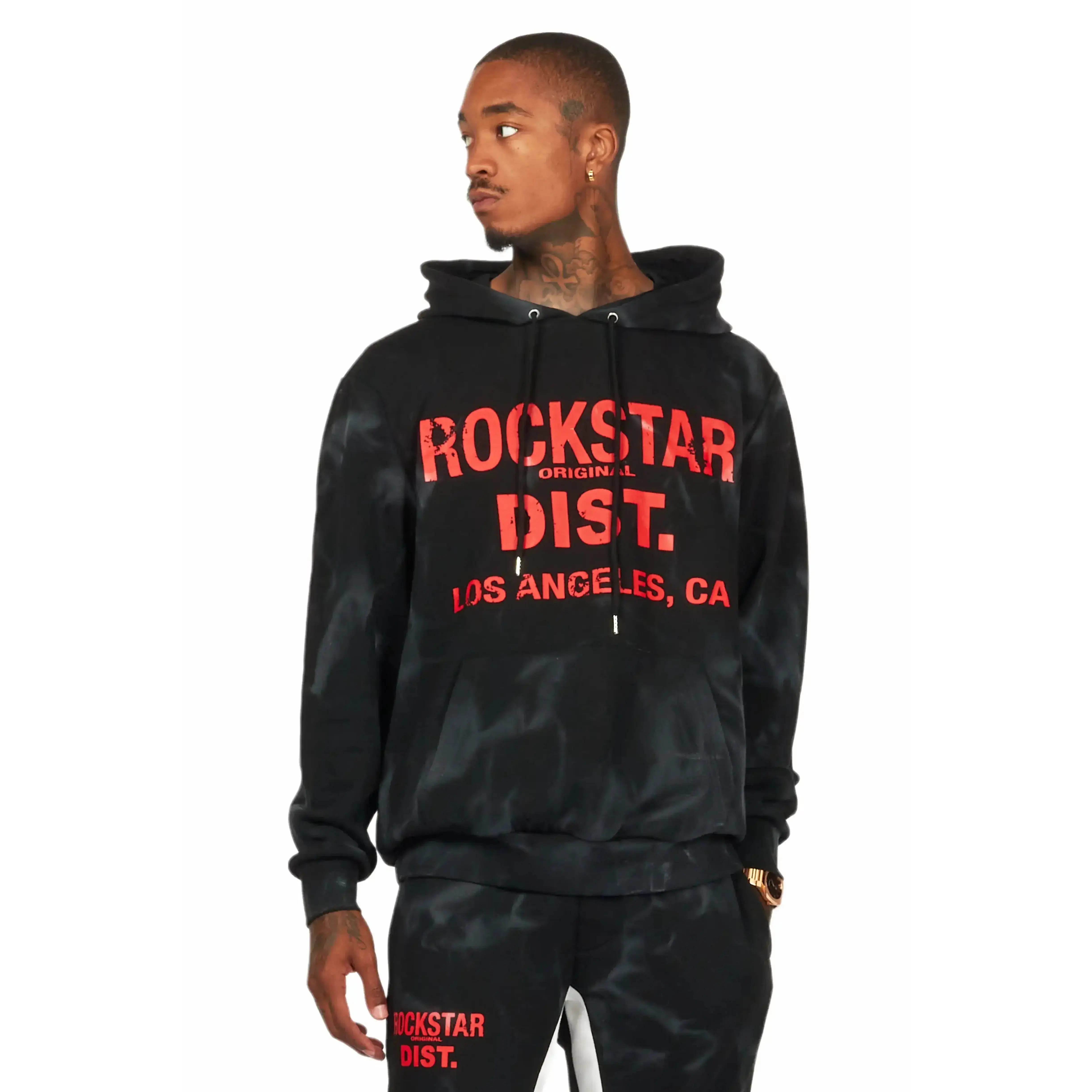Nelly Black/Red Graphic Hoodie