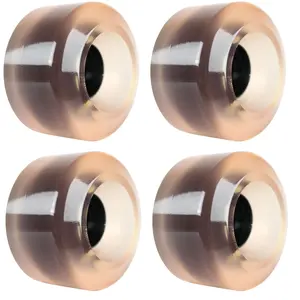 Longboard Wheels 65mm Smooth Clear Pink USA Made 80A