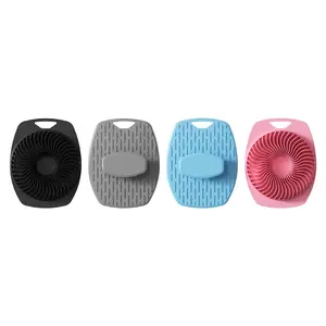 Silicone Body Scrubber (3.6x1.8x4.5in Single Pack) - Non-Slip Textured Grip Handle, Exfoliating Massage Fins, Skin-Cleansing Bath Accessory for Home, Travel (Festive Party Gift for Home & Party Supplies), Accessories