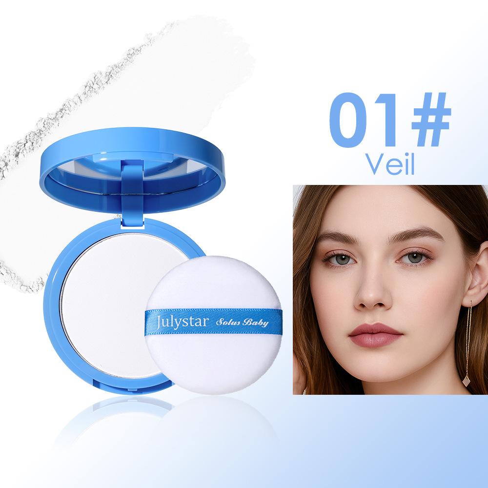 Long-Lasting Oil Control Concealer Powder, Waterproof Lightweight Natural Makeup Finish, Covers Facial Imperfections and Blemishes, Setting Powder for Flawless Look, Ideal for Daily Wear and On-the-Go Touch-Ups