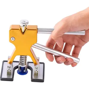 19pcs Auto Body Paintless Dent Removal Tool Kit - Professional Glue Puller Dent Repair Set with Smile Dent Lifter, Includes 20 Puller Tabs for Car Body Panel Repair, No Paint Damage