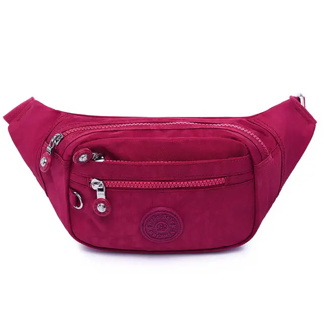 Water-Resistant Nylon Fanny Pack for Unisex Adults & Partners - 3-Pocket Anti-Theft Slim Body Crossbody Bag with Adjustable Waist Belt for Running & Sports, Birthday, Crossbody Sling Bag