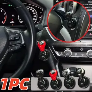 Universal Car Metal Engine Start Button Decorative Cover One Button Start Gear Shift Knob Patch for All Cars
