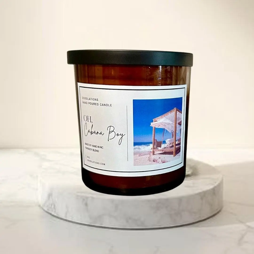 Doodlations Boutique Candle | Oh Cabana Boy