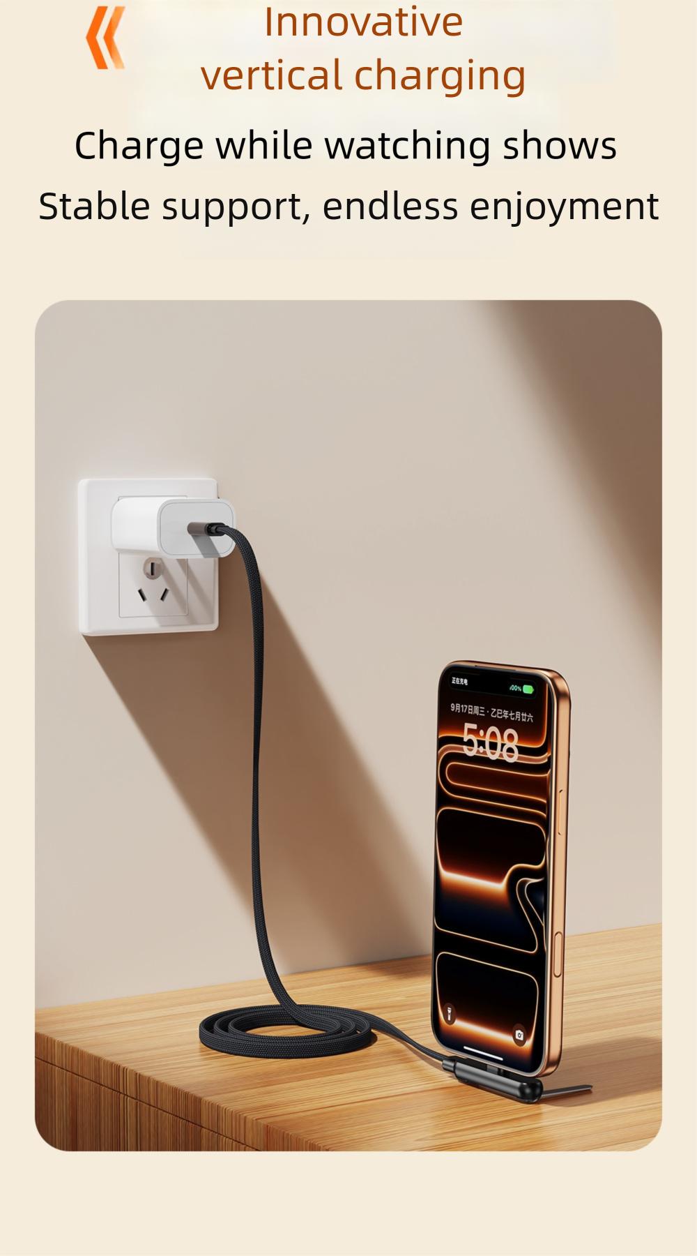 100% Fast Charger 240W MicroUSB+6A Type-C Cable AdapterSet For Android Charger OriginalType Charging Durable Long Lasting