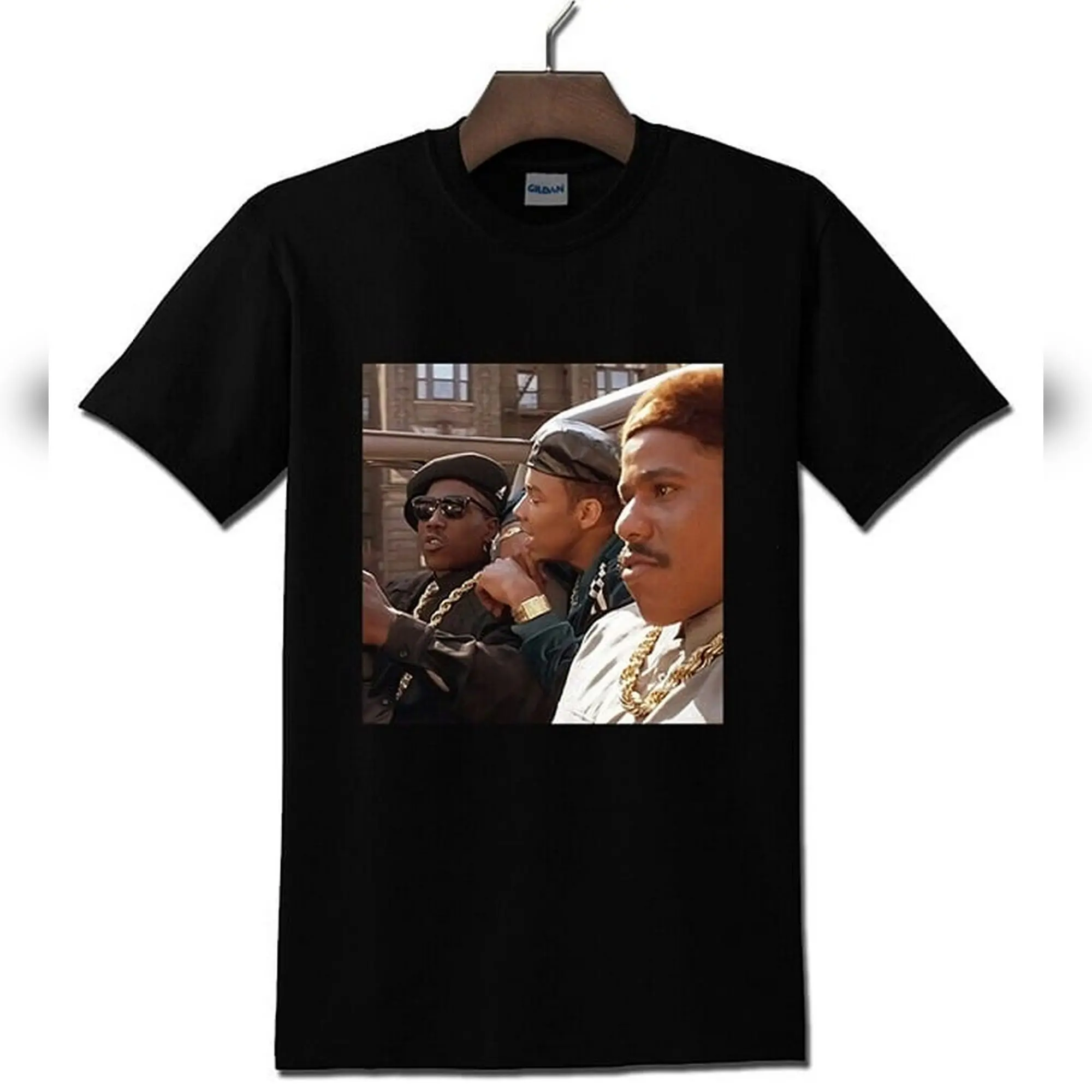 New Jack City Graphic T-Shirt for Men M, Casual Fitted Cut Crew Neck Streetwear Top for the Fan Zone, Round Neck