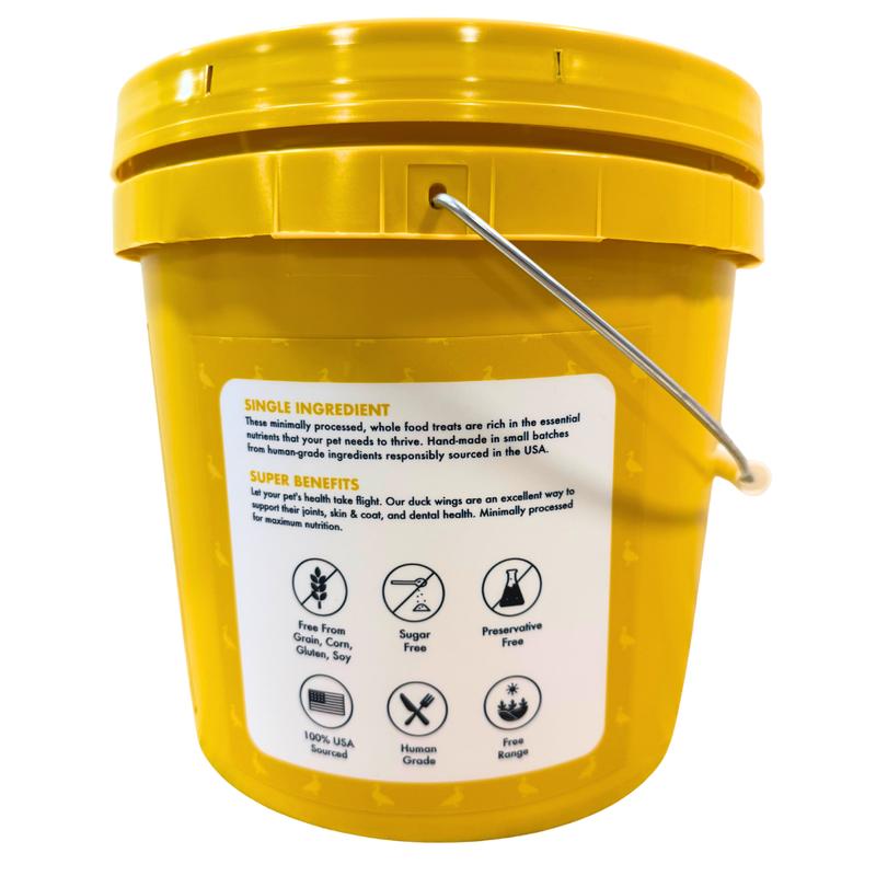 King Lou Whole Duck Wing Dental Treats for dogs, Single-Ingredient, 100% USA , All Natural, Minimally Processed, Joint Support, Natural Collagen & Glucosamine