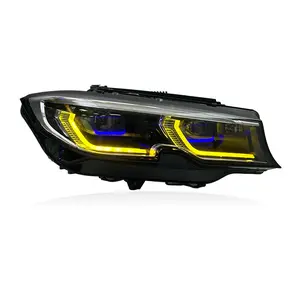 Suitable for 19-22 BMW 3 Series G20 G28 headlight assembly modification to high-end laser dual-color front lights