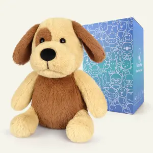 【New】Fall Cozy Essential, 6" 1.28lb Biscuit Dog Plush Heat Patches, Heatable & Coolable Lavender Heating Pad For Period & Toddlers