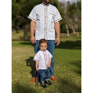 Dad and Son matching guayabera