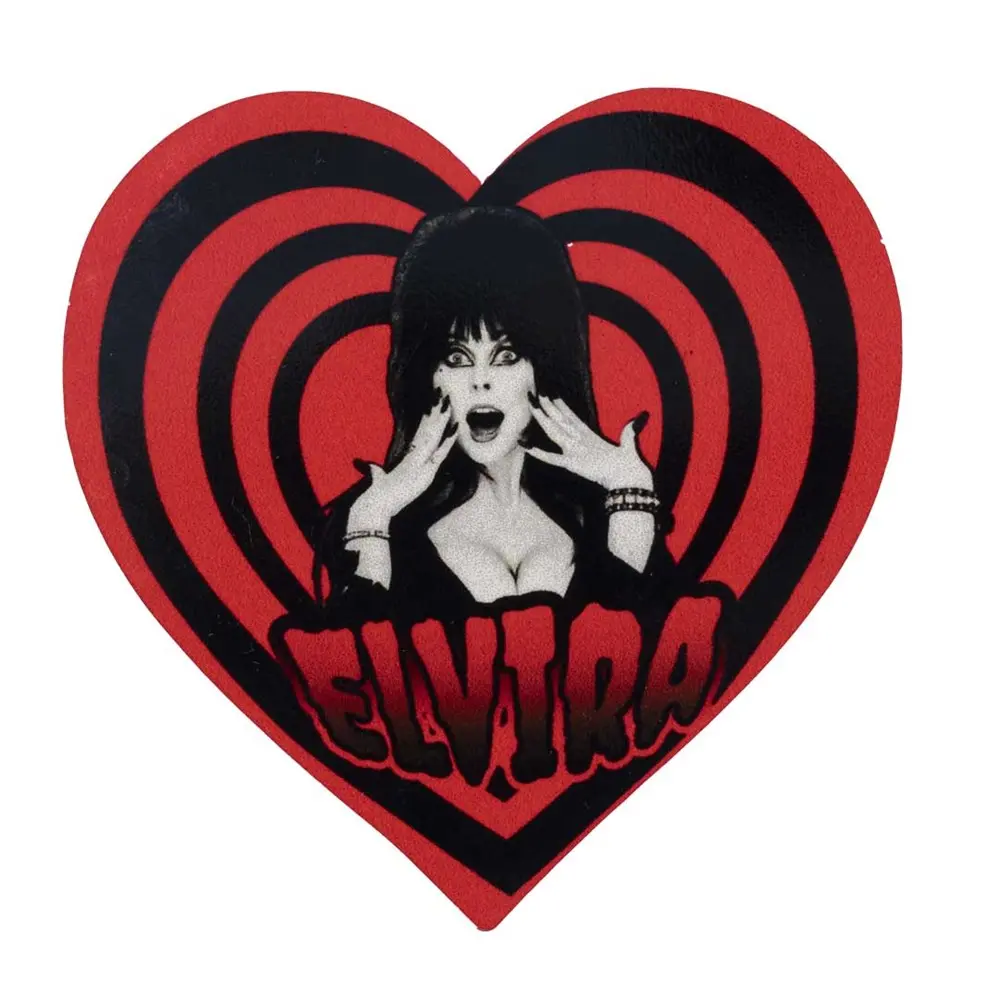 Elvira Hypno Heart Red Heart Novelty Fridge Magnet