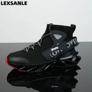 LEXSANLE Running Shoes for Men Blade High Top Tennis Walking Fashion Sneakers Breathable NonSlip Gym Sports Work Trainers Perfect for Students and Outdoor Sport Runner Closed Sports Shoes Walking Shoes Casual Training Footwear Athletic Outdoor fun