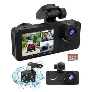 Dash Camera for Cars,4K Full UHD Car Camera Front Rear with Free 32GB SD Card,Built-in Super Night Vision,trafficCamera，dashCam，dash cam videos 4K,2.0'' IPS Screen,170°Wide Angle,WDR, 24H Parking Mode, Loop Recording，driving recorder，keep on driving