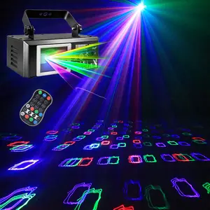 Sound Activated Party Lights, Indoor Party Gear for Rave Club Dance Bar Gig, Led Lights Laser Stage Lights, Disco DJ Spotlights , Animation/Dot/Flip Effects, Indoor Lighting for Bars, Shopping Malls, Holiday Events, Animation Effects, Dot Effect tiktoksho