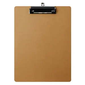 Lightweight Hardboard Clipboard – Standard Size 12.5" x 8-15/16" with Low Profile Metal Clip, Durable Writing Board for Office, School, Warehouse, or Field Use