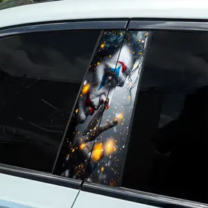 2 Pieces of Clown Creative Pattern Vinyl Decal with Bigscissors - Durable PVC Self Adhesive Waterproof Sticker for Cars, Walls, Laptops, Trucks, Motorcycles, Vehicle Scratch Covers, Vehicle Exterior Decoration - Perfect for Birthday Party Gifts