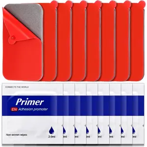 8 Pack Double Sided Sticky Adhesive Pads  Mounting Tape for  Phone  Mount, 1.1x1.9  Cam Adhesive Pad Sticker for Dashboard Windshield, with 8 count Adhesion Promoters