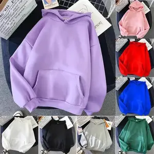 2025Autumn Casual Women's Solid Hoodie Comfortable Strecth Sweatshirts Loose Pocket Warm Clothes Fashion Street Female Pullovers Long Sleeve Asian