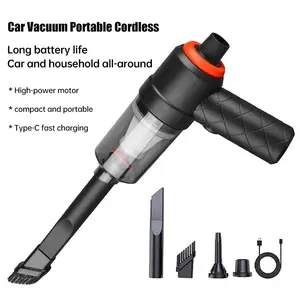 APPS2Car Handheld Vacuum for Car, 9000PA Cordless Mini Vacuum & Air Duster, 3 in 1 Portable Vacuum Cleaner with 2 Washable HEPA Filter for Home, Office, Pet Hair (Black)